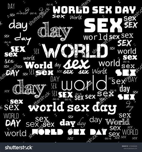 World Sex Day Word Cloudworld Sex Stock Illustration 1410446426