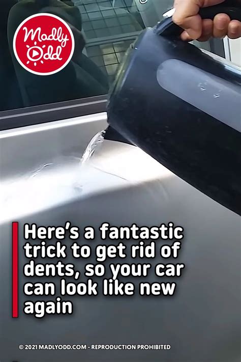 A Person Is Pouring Water Into A Car S Hood With The Words Here S A