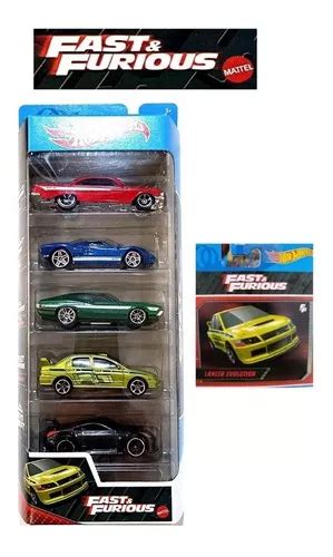 Hot Wheels 5 Carros Fast And Furious Rápidos Y Furiosos Ev MercadoLibre