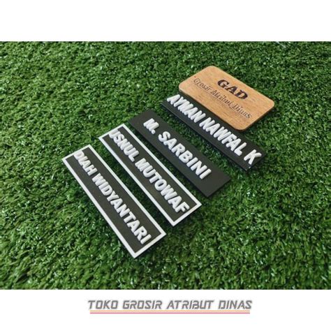 Jual Name Tag Text Timbul Papan Nama Id Card Exclusive Shopee Indonesia