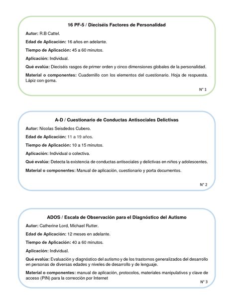 SOLUTION Fichero De Pruebas Psicologicas Studypool