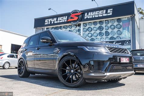 Range Rover Sport Black With Asanti Abl Aftermarket Wheels