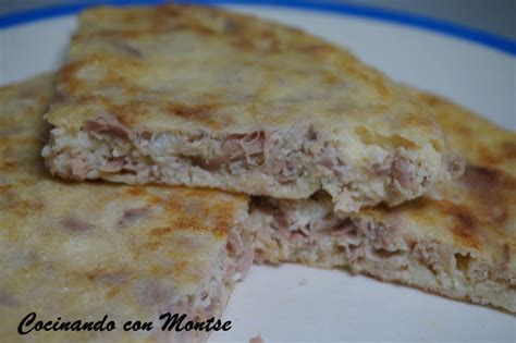 Tortilla Francesa Con At N Y Queso Cocinando Con Montse