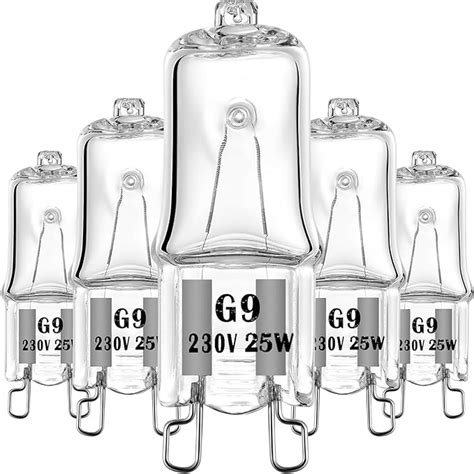 EKSAVE G9 Halogen Bulb 25W 230V 2 Pin Base Replacement Light Bulbs