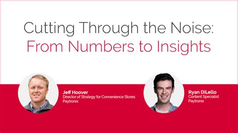 Cutting Through The Noise From Numbers To Insights