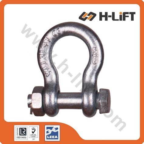 Bolt Type Anchor Shackle Bow Shackle With Safety Pin G2130 G4163