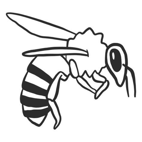 Bee Wing Wasp Stripe Doodle Png And Svg Design For T Shirts