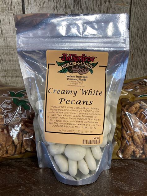 Creamy White Pecans Jw Renfroe Pecan Company