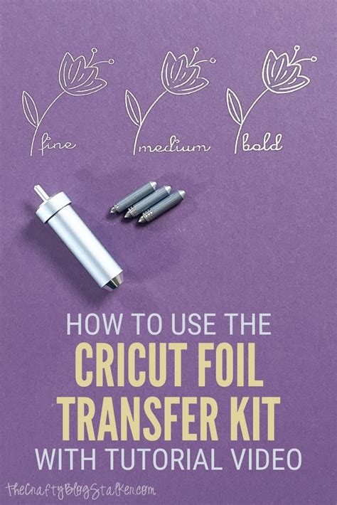 How To Use The Cricut Foil Transfer Kit With Tutorial Video Artofit