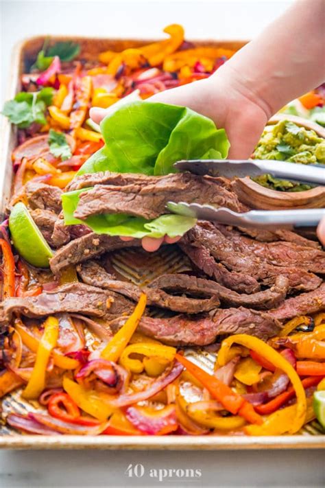 Best Sheet Pan Fajitas With Steak Low Carb Whole Paleo Aprons