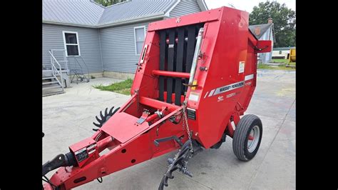 Massey Ferguson 1734 Round Baler Youtube