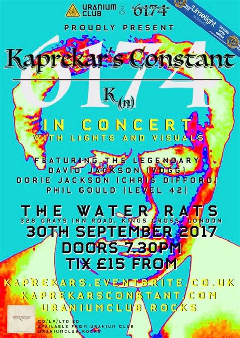 Kaprekars Constant Live In London