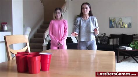 A Sexy Game Of Strip Pong Turns Hardcore Fast Blowjob Porn Feat Aften