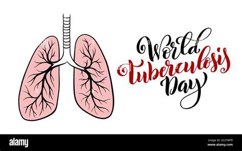 World Tuberculosis Day March Template For Poster With Handdrawn