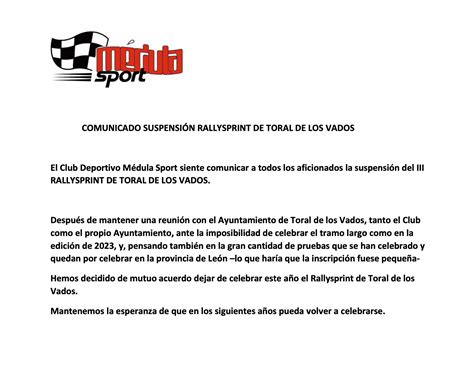 Iii Rallysprint Toral De Los Vados Medula Sport