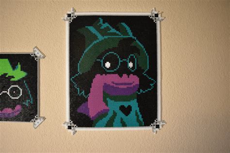 Ralsei Portraits Showcasing The Large One Has 7553 Beads Total Love How The Colors Came Out