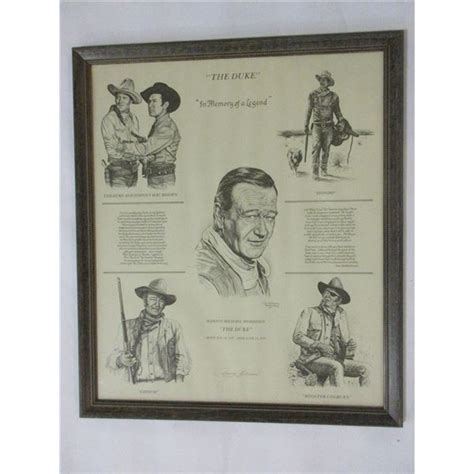 John Wayne Print By Dan Brewer 3 X 275