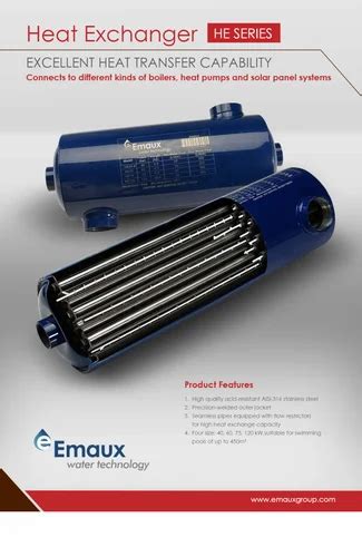 Heat Exchanger Certikin Pentair Astral Swimming Pool Heat Exchanger