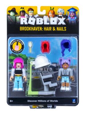 Roblox Action Figures Game Pack Brookhaven Hair Nails Mycomics