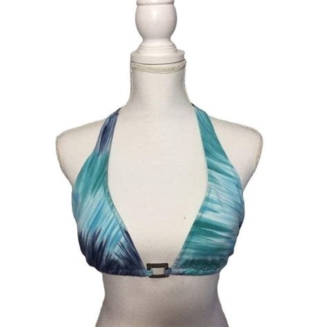 BCBGMaxAzria Swim Bcbgmaxazria Swim Bikini Top Womens M New Blue Beach Poshmark