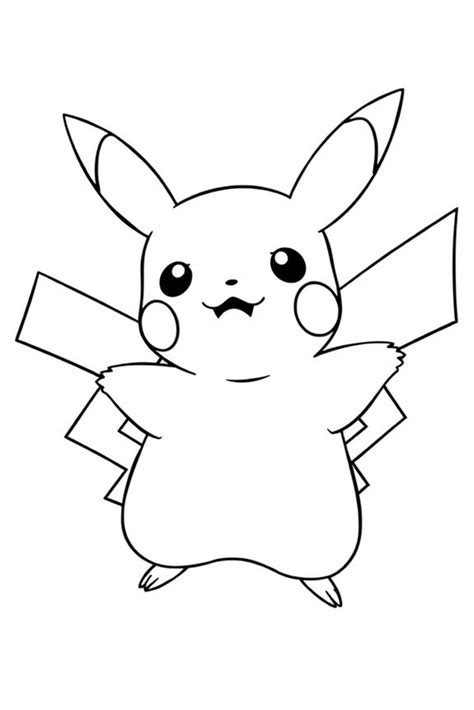 10 Free Printable Pikachu Coloring Sheets for Fun Creativity