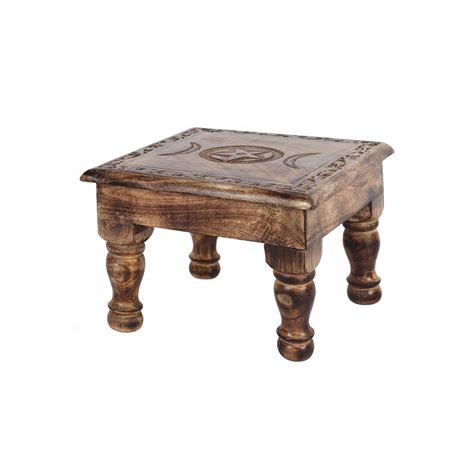 Triple Moon Altar Table With Detailed Border Dolly Daydreams