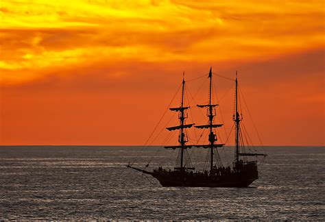 Pirate Ship at Sunset Photograph by Marcia Colelli - Fine Art America