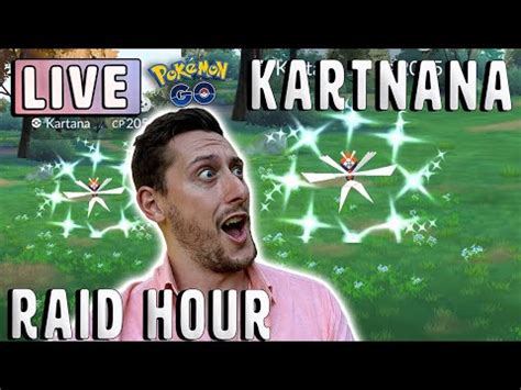 LIVE Shiny Kartana Raid Hour Catch Card Grind Pokemon GO YouTube