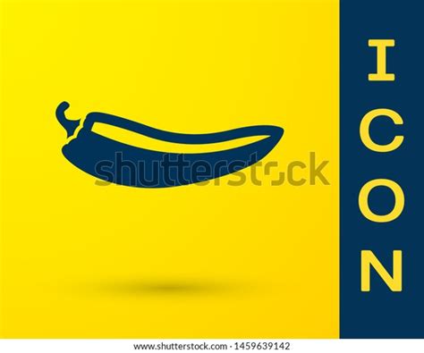 Blue Hot Chili Pepper Pod Icon Stock Vector Royalty Free 1459639142 Shutterstock