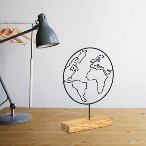 Wellhome Objet D Coratif Globe Du Monde X X Cm