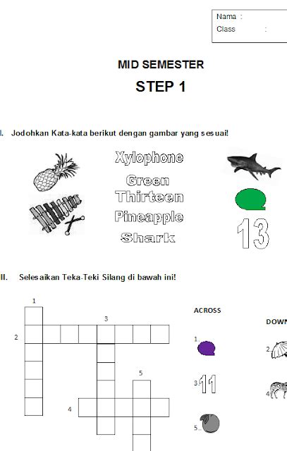 Soal Latihan Menulis Kelas 1 Sd Kalimat Sederhana Soal 466