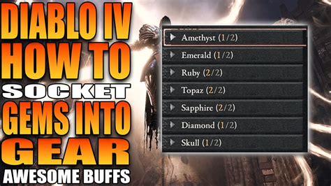 How To Put Gems Into Sockets In Diablo IV YouTube