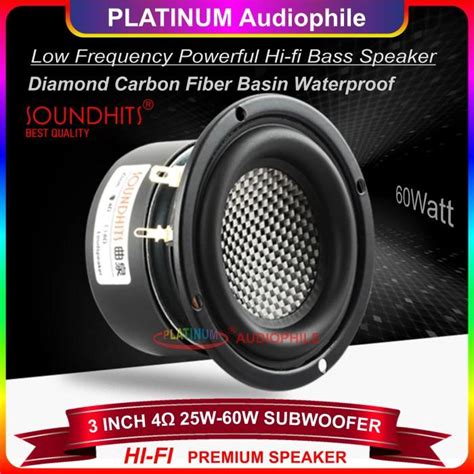 Jual Speaker Subwoofer 3 Inch 4 Ohm Woofer Bass Hifi Best Quality