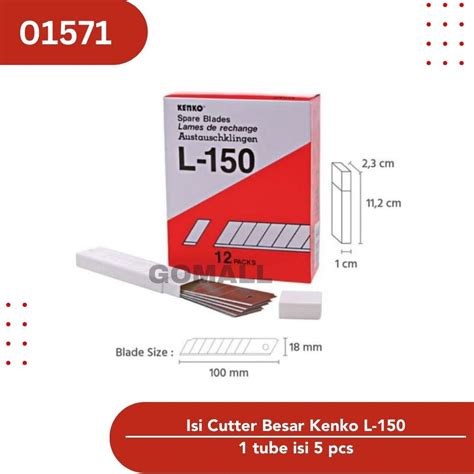 Jual Isi Cutter Besar Kenko L 150 Shopee Indonesia