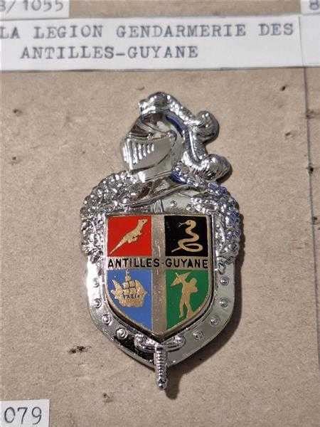 Frankreich France Gendarmerie Nationale Polizei Badge Police Antilles