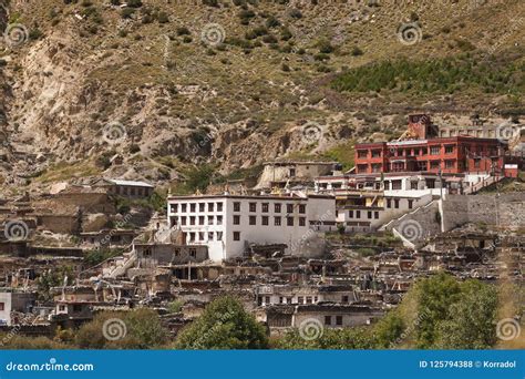 The Monastery In Marpha Village On The Annapurna Circuit Trek N Stock