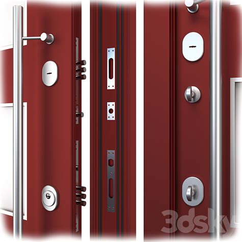 Entrance Metal Door Nova 027 WISNIOWSKI Doors 3D Model