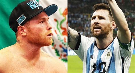 Canelo Álvarez se disculpa con Messi y Argentina me dejé llevar por