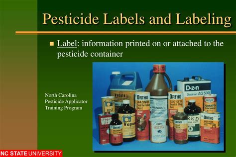 PPT Pesticide Labels And Labeling PowerPoint Presentation Free