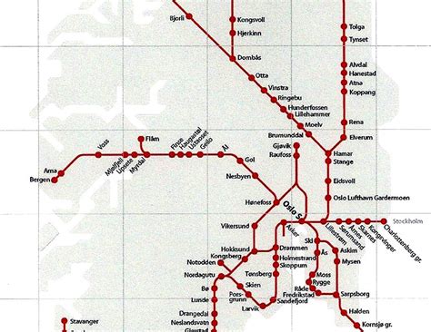 Oslo To Bergen Train Route Map