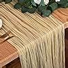 Amazon 6 Pack Beige Cheesecloth Table Runner 13Ft Boho Gauze Table