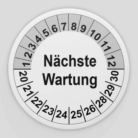 Prüfplakette Nächste Wartung