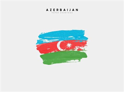 Free Vector Azerbaijan Detailed Map With Flag Of Country Painted In