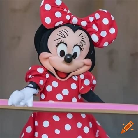 Smiling Minnie Mouse At Disney World On Craiyon