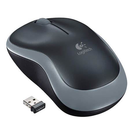 Logitech Rato Ótico M185 sem Fios 1000 DPI Preto e Cinzento 209751