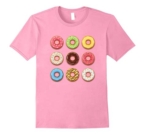 Donut T Shirt Cute Bakery Shop Sweet Dessert 9 Doughnuts Tee Pl Polozatee