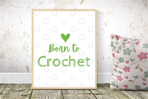 Crochet Quote Printable Crochet Prints Crochet Lover Gift Etsy