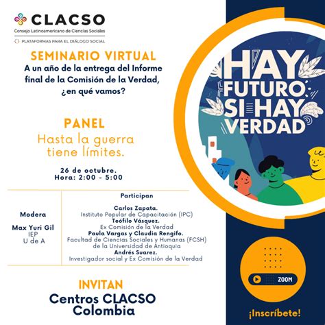 Seminario Virtual A Un A O De La Entrega Del Informe Final De La