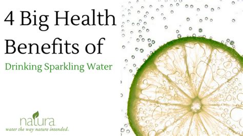 4 Big Health Benefits Of Drinking Sparkling Water