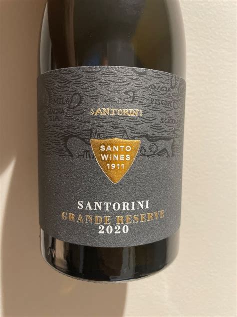 2020 Santo Wines Assyrtiko Grande Réserve Santorini Greece Aegean